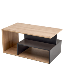 IVA dąb artisan / czarny Halmar Ława Podstawowe