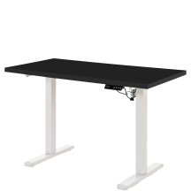 Biurko z regulowanym blatem B-54 Czarny / Biały Podstawowe