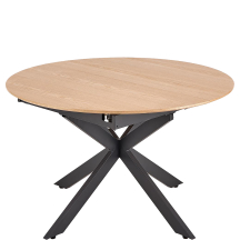 Stół rozkładany 120-200x120x75 ACORD Naturalny / Czarny Podstawowe