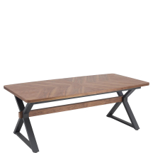 Stół rozkładany 200-350x100x75 BARON Orzech / Czarny Podstawowe