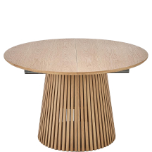 Stół okrągły rozkładany 120-210x120x77 FARGO Naturalny Podstawowe