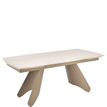 Stół rozkładany 180-260x90x76 SALIX Trawertyn / Kaszmir Podstawowe