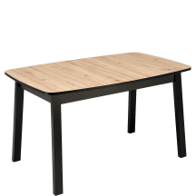 Stół rozkładany 130-170x80x72 BARRIL Dąb Artisan / Czarny Podstawowe