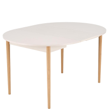 Stół okrągły rozkładany 102-142x102x75 PIVOT Kaszmir / Naturalny Podstawowe