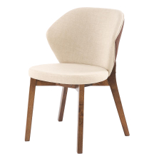 Krzesło drewniane K-583 Orzech / Brąz / Beż Podstawowe