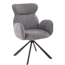 Krzesło metalowe K-571 Obrotowe Czarny / Popiel Podstawowe