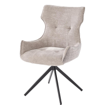 Krzesło metalowe obrotowe K-573 Czarny / Popiel Podstawowe