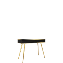 Toaletka T102 z szufladami Czarny Mat ORO MDF Podstawowe