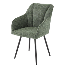 Krzesło metalowe K-576 Czarny / Oliwkowy Podstawowe