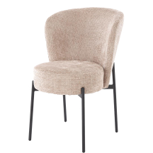 Krzesło metalowe K-590 Czarny / Beżowy Podstawowe