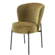 Krzesło metalowe K-590 Czarny / Oliwkowy Podstawowe