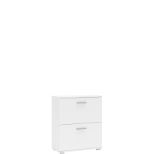 Wysoka szafka na buty do przedpokoju ST-3 Biały Mat LIMA Podstawowe