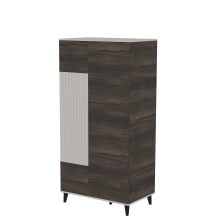 Szafa dwudrzwiowa S-1 Kaszmir / Orzech RANDOM 2 Podstawowe