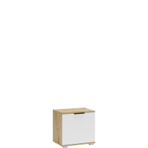 Niska szafka na buty do przedpokoju ST-50 Dąb Artisan / Biały Mat CLIF Podstawowe