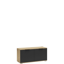 Niska szafka na buty do przedpokoju ST-100 Dąb Artisan / Antracyt CLIF Podstawowe