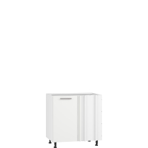 Szafka dolna stojąca narożna 1 drzwi 100 x 82 cm DN-100/82 Biały / Biały Mat VENTO Podstawowe