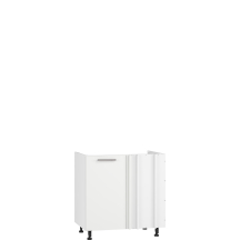 Szafka dolna stojąca narożna pod zlewozmywak 1 drzwi DKN-100/82 Biały / Biały Mat VENTO Podstawowe