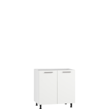 Szafka dolna stojąca 2 drzwi D-80/82 Biały / Biały Mat VENTO Podstawowe