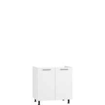 Szafka pod zlewozmywak 2 drzwi DK-80/82 Biały / Biały Mat VENTO Podstawowe