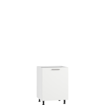 Szafka dolna stojąca 1 drzwi D-60/82 Biały / Biały Mat VENTO Podstawowe