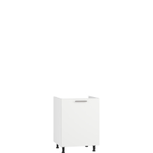 Szafka pod zlewozmywak 1 drzwi DK-60/82 Biały / Biały Mat VENTO Podstawowe
