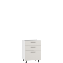 Szafka dolna stojąca 3 szuflady D3S-60/82 Hettich Biały / Kaszmir Mat VENTO Podstawowe