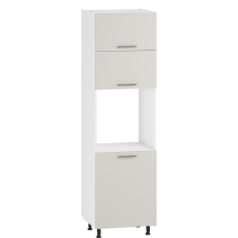 Szafka dolna wysoka słupek pod zabudowę piekarnika 3 drzwi 60 cm DP-60/214 Biały / Kaszmir Mat VENTO Podstawowe