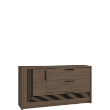 Komoda Lewa z szufladami EUFK222L-D131 Dąb Mazurski EUFEMIUS Podstawowe