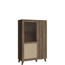 Kredens GLKV522L-Q249 Dąb Valencia / Rattan Naturalny GLENKEEN Podstawowe