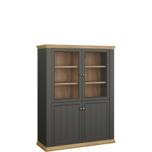 Kredens niska witryna PNTV512-Q243 Szara PONTYPOOL Podstawowe