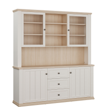 Kredens z nadstawką bufet PNTR731-Q214 Biały PONTYPOOL Podstawowe