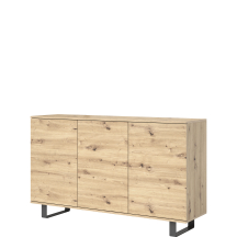 Komoda LOGAN 3-drzwiowa nogi metalowe czarne Podstawowe (4)