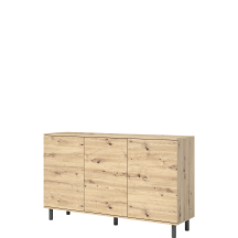 Komoda LOGAN 3-drzwiowa nogi metalowe słupki Podstawowe (4)