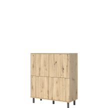 Komoda LOGAN 4-drzwiowa nogi metalowe słupki Podstawowe (4)