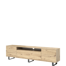 Szafka RTV LOGAN 180 cm nogi metalowe czarne Podstawowe (4)