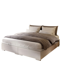 Łóżko kontynentalne 120 x 200 z pojemnikiem EMPINACH Podstawowe