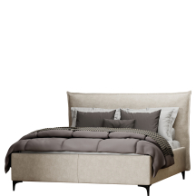 Łóżko tapicerowane 180 x 200 z pojemnikiem HELSINGBORG Podstawowe