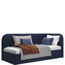 Łóżko tapicerowane MILLOW PRAWE 90 x 200 z pojemnikiem Podstawowe