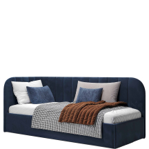 Łóżko tapicerowane MILLOW LEWE 90 x 200 z pojemnikiem Podstawowe