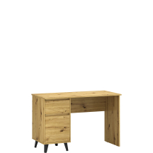 Biurko 120 cm z szufladą i drzwiami BORG Dąb Artisan BORG Podstawowe