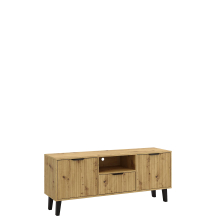 Szafka RTV 2D1S pod telewizor BORG DUO Dąb Artisan BORG DUO Podstawowe