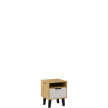 Szafka nocna do sypialni BORG DUO Dąb Artisan / Kaszmir BORG DUO Podstawowe