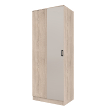 Szafa narożna jednodrzwiowa KAMI Dąb Sonoma / Kaszmir Mat KAMI Podstawowe