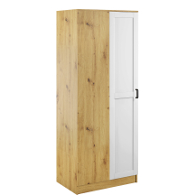 Szafa narożna jednodrzwiowa KAMI RAMA Dąb Artisan / Biały Mat KAMI Podstawowe