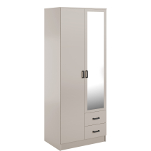 Szafa z lustrem dwudrzwiowa z szufladami KAMI Kaszmir Mat KAMI Podstawowe