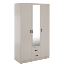 Szafa z lustrem trzydrzwiowa z szufladami KAMI Kaszmir Mat KAMI Podstawowe