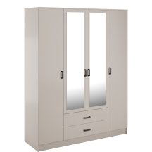 Szafa z lustrem 4-drzwiowa z szufladami KAMI Kaszmir Mat KAMI Podstawowe