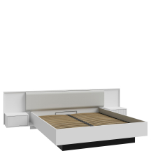 Łóżko 180 x 200 z szafkami nocnymi i pojemnikiem NKRL2182-M759 NEKTARIUS Podstawowe