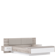 Łóżko 160 x 200 z oświetleniem i szafkami nocnymi RDNL161B-T30 RONDINO Podstawowe