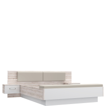 Łóżko 180 x 200 z oświetleniem i szafkami nocnymi RDNL1811BT-T30 RONDINO Podstawowe